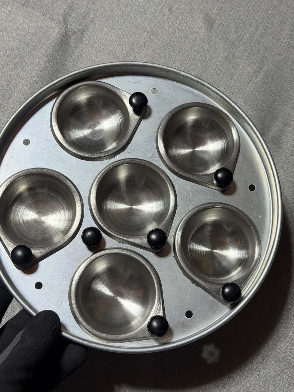 Elite 6-Cup Aluminum Egg Poacher Insert Set